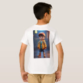 「スーパーヒーローinトレーニング」「未来の伝説」 tシャツ (裏面フル)