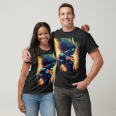 「スーパーヒーローTシャツのデザイン:エネルギー投影法 Tシャツ (ユニセックス)