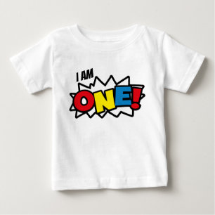 スーパーヒーローTシャツ、誕生日1着 ベビーTシャツ
