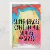 スーパーヒーロ感動的ー – 便箋 (正面/裏面)