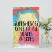 スーパーヒーロ感動的ー – 便箋 (スタンド正面)