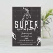 スーパーフットボールゲームデイスポーツウォッチパーティー 招待状 (スタンド正面)