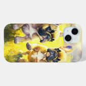 スーパーフレンチブルドッグ Case-Mate iPhoneケース (裏面 (横))