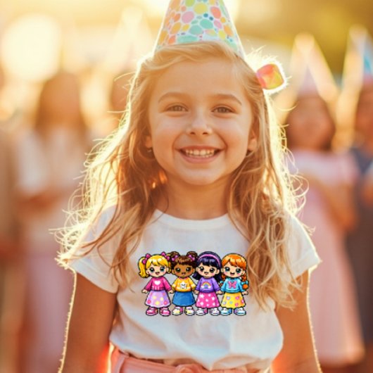 スーパーフレンド Y2K キュートガールズTシャツ トドラーTシャツ