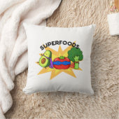 スーパーフーズおもしろいベジタブルパン クッション (ブランケット)