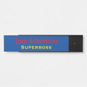 スーパーボおもしろいスボスオフィスドア記号名プレート サインプレート (正面)