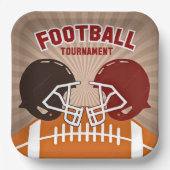 スーパーボウルサッカーパーティー用品 ペーパープレート (正面)