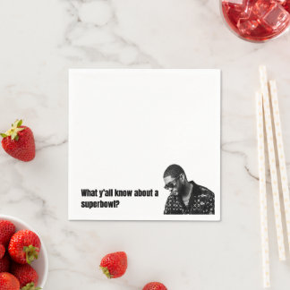 スーパーボウルナプキン スタンダードカクテルナプキン