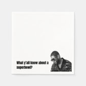 スーパーボウルナプキン スタンダードカクテルナプキン (正面)