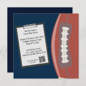 スーパーボウルパーティの招待状 招待状 (正面/裏面)