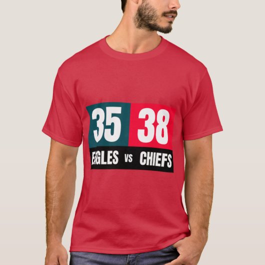 スーパーボウル57 スコアボード Tシャツ (正面)