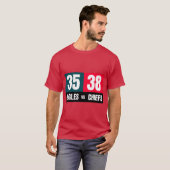 スーパーボウル57 スコアボード Tシャツ (正面フル)