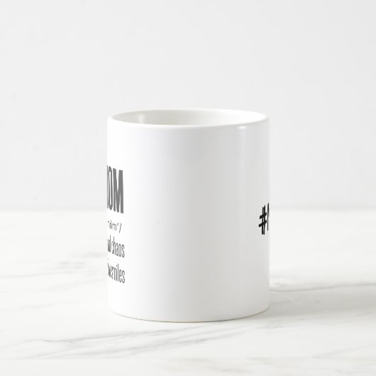 スーパーママおもしろいマライフかわいい母の日の贈り物 コーヒーマグカップ (中央)