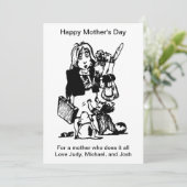 スーパーママが全てをこなす ハッピーマザーズデー 招待状 (スタンド正面)