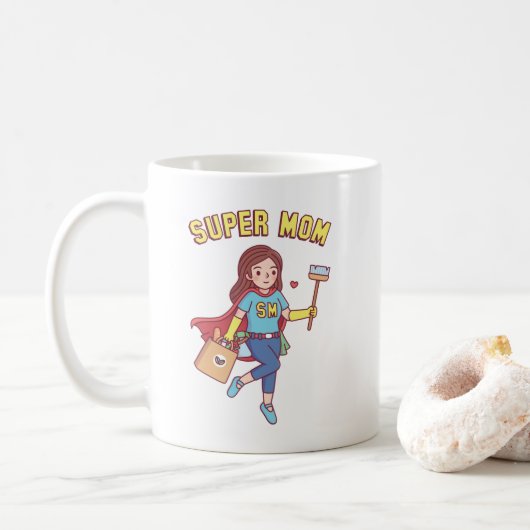 スーパーママのコーヒーマグ コーヒーマグカップ (ドーナツ)