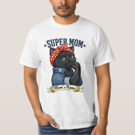 スーパーママブラックキャット - 母の日Tシャツ Tシャツ