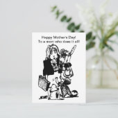 スーパーママ: なんでもこなすママ ポストカード (スタンド正面)