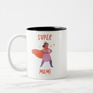 スーパーママ エンパワリング スーパーヒーロー ママ ギフト コーヒーカップ