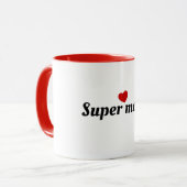 スーパーママ コーヒーマグ | コーヒーカップ | ママへのギフト (正面左)