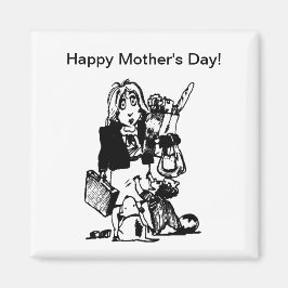 スーパーママ：全部やってるママ マグネット