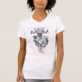 スーパーママ 水彩イラスト Tシャツ デザイン (正面)