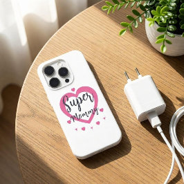 スーパーマミー オーダーメイド ベストマムギフト iPhoneケース iPhone 15 Proケース