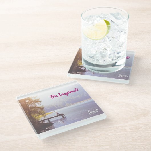 スーパーマムスガラスコースター ガラスコースター (アングル)