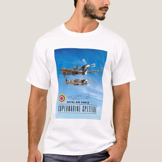 スーパーマリンスピットファイア王室の – 航空隊 Tシャツ (正面)