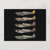 スーパーマリン・スピットファイアは英国の第2次世界大戦戦士 ポストカード (正面)