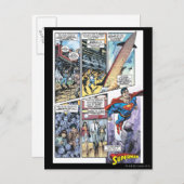 スーパーマンの喜劇的なパネル-クラークの起源2 ポストカード (正面/裏面)