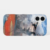 スーパーマンの視線 iPhone 16ケース (裏面横)