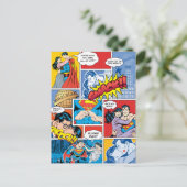 スーパーマンバレンタインデー|漫画ブックコラージュ シーズンポストカード (スタンド正面)