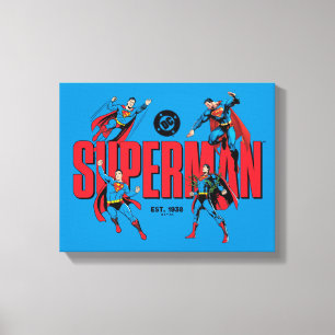 スーパーマンレジェンドフォーエバー グラフィック キャンバスプリント