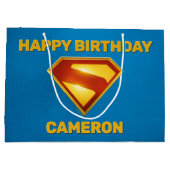 スーパーマン ゴールデン エス シールド ブリリアンス ラージペーパーバッグ (裏面)