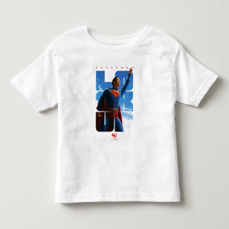 スーパーマン・ルックアップ・ポーズ トドラーTシャツ