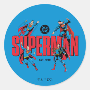 スーパーマン レジェンド・フォーエバー グラフィック ラウンドシール