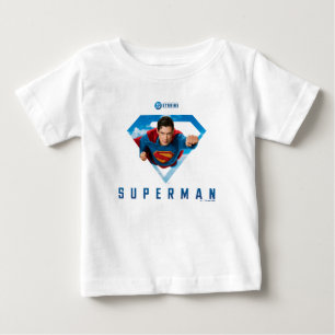 スーパーマン、空を駆ける ベビーTシャツ