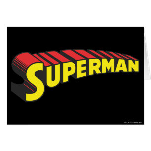 スーパーマン 赤い文字のロゴ
