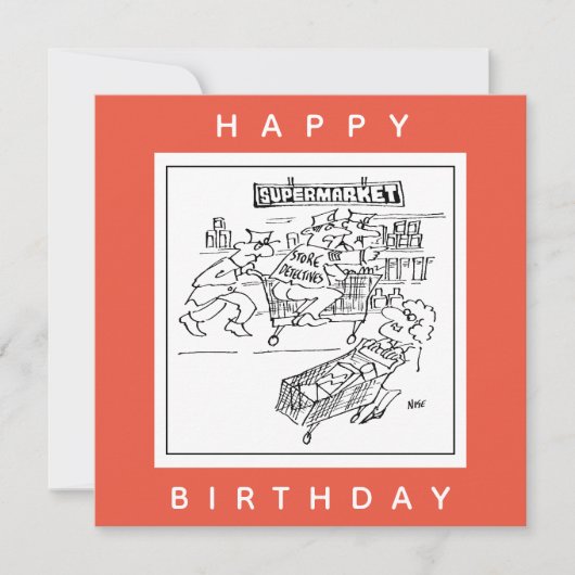 スーパーマーケットのアニメに探偵が登場 カード (正面)