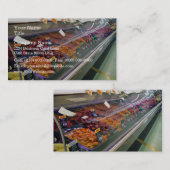 スーパーマーケットのフレッシュミートデリカウンター 名刺 (正面/裏面)