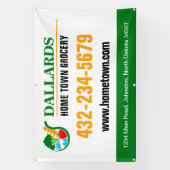 スーパーマーケットのプロモーション 横断幕 (縦)