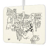 スーパーマーケットの交通管制の信号 カーエアーフレッシュナー (左)