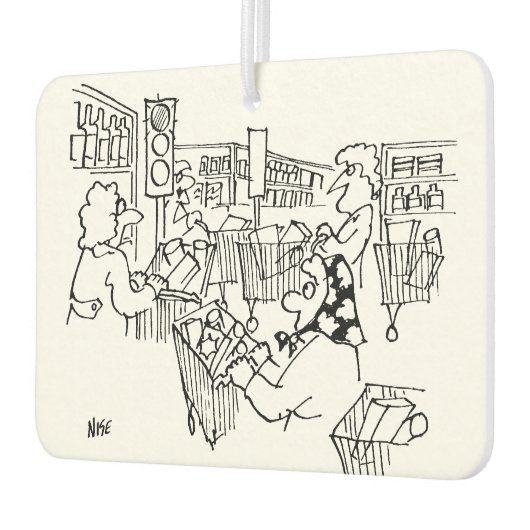 スーパーマーケットの交通管制の信号 カーエアーフレッシュナー (左)