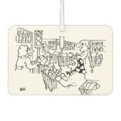 スーパーマーケットの交通管制の信号 カーエアーフレッシュナー (正面)