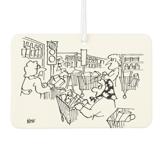 スーパーマーケットの交通管制の信号 カーエアーフレッシュナー (正面)