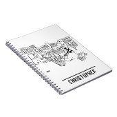 スーパーマーケットの交通管制の信号 ノートブック (右側)