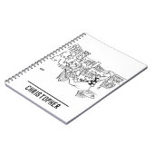 スーパーマーケットの交通管制の信号 ノートブック (左側)