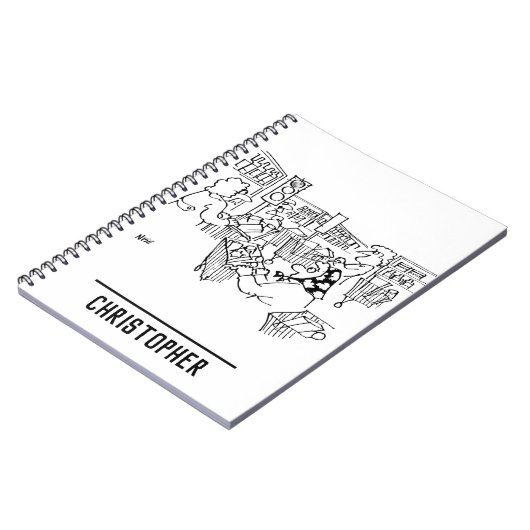 スーパーマーケットの交通管制の信号 ノートブック (左側)