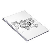 スーパーマーケットの交通管制の信号 ノートブック (右側)