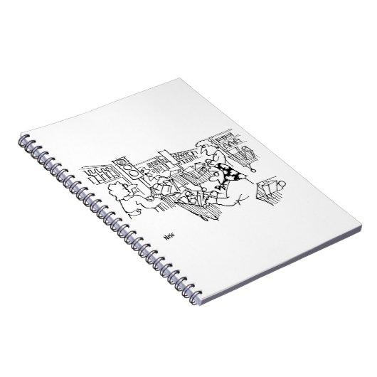 スーパーマーケットの交通管制の信号 ノートブック (右側)